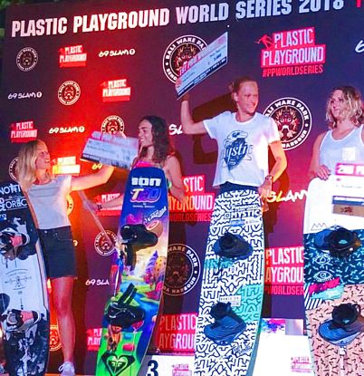 tn Claudia Pagnini sul podio del Plastic Playground Bali