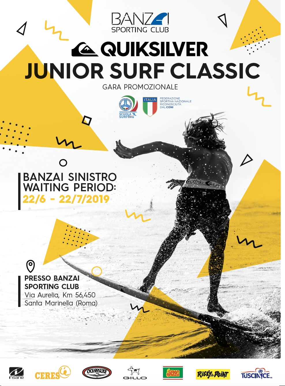 Quicksilver Junior Surf classic banzai 2019